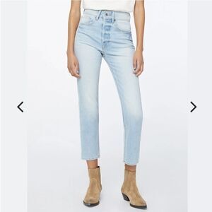 Frame le high straight jeans 27